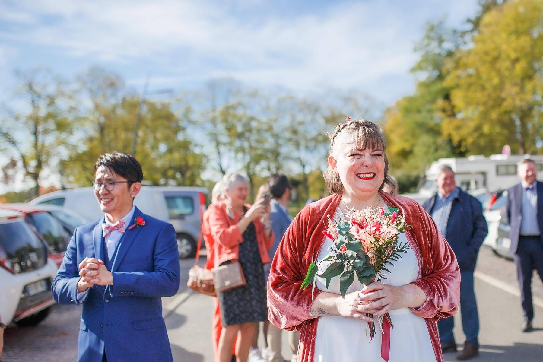 photographe mariage orleans: avant la mairie