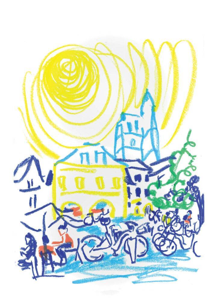 Dessin pour une affiche d'Orléans