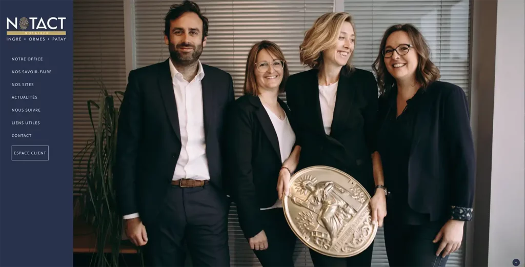 Quatre associés notaires – Photographe d’entreprise à Orléans